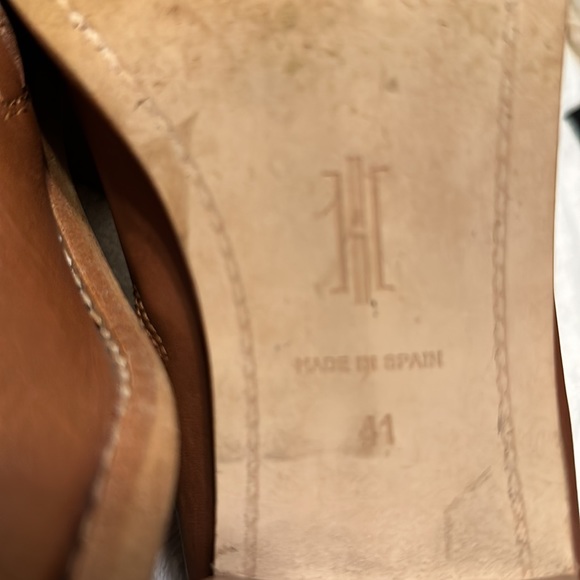 Hobbs London Tan Brown Leather Ankle Boots Made in Spain Size 41 - Picture 13 of 15